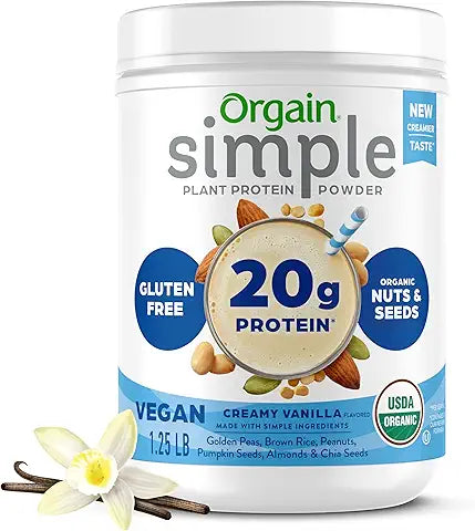 Orgain Simple Vegan Protein Chocolate Flavor